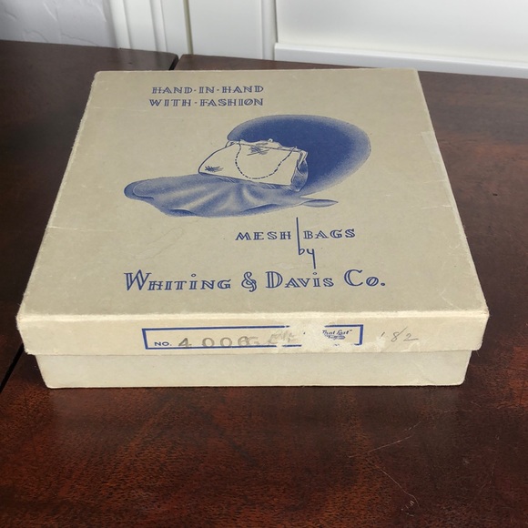 Vintage Whiting & Davis Mesh Bag With Original Box - Picture 4 of 11